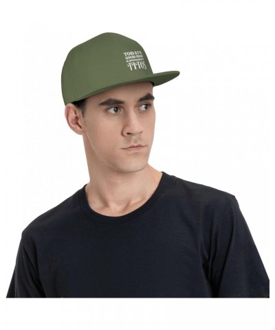 Today's Good Mood is Sponsored by Titos Flat Brim Sun Hat Men Women Baseball Cap Gifts Funny Trucker Hat Moss Green $10.77 Ba...