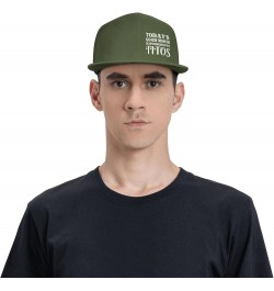 Today's Good Mood is Sponsored by Titos Flat Brim Sun Hat Men Women Baseball Cap Gifts Funny Trucker Hat Moss Green $10.77 Ba...