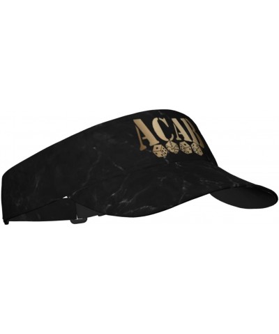 ACAB 1312 Visor Cap Adjustable Uv Protection Sun Visor Hats Empty Top Baseball Hat for Women and Men Black $13.14 Visors