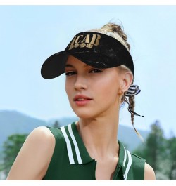 ACAB 1312 Visor Cap Adjustable Uv Protection Sun Visor Hats Empty Top Baseball Hat for Women and Men Black $13.14 Visors