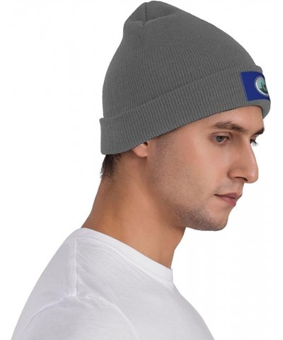 Currituck County Flag Beanie Hat for Men Women Soft Cozy Skull Cap Winter Warm Knit Hats Deep Heather $12.97 Skullies & Beanies