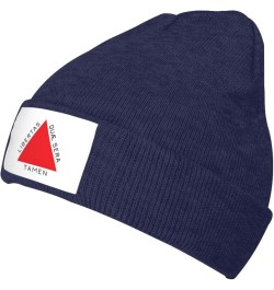 Bandeira De Minas Gerais Beanie Hat for Men Women Soft Cozy Skull Cap Winter Warm Knit Hats Navy Blue $10.47 Skullies & Beanies