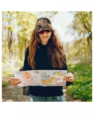 Custom Camo Baseball Cap I (Love) Tarot Card Reading Red Heart Hobbies Lovers Forest Tree Khaki Personalized Text Here $14.70...