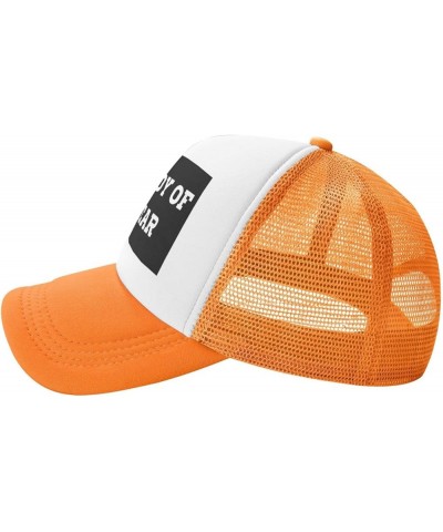 White Boy of The Year Mesh Hat Birthday Gifts Mesh Cap Unisex Baseball Cap Men Women Trucker Hat Orange $13.32 Baseball Caps