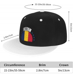 The Chad Flag and Freedom Baseball Cap for Men Women Snapback Hat Adjustable Flat Bill Hats White $11.37 Baseball Caps