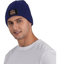 Sometimes I Like Coffee Beanie Hat for Men Women Soft Cozy Skull Cap Winter Warm Knit Hats Navy Blue $11.83 Skullies & Beanies