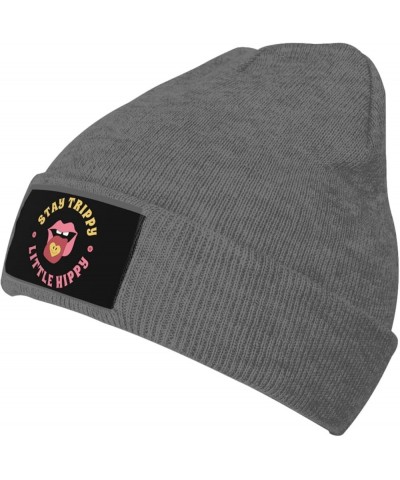 Stay Trippy Little Hippie Beanie Hat Winter Warm Skull Beanie for Men Women Deep Heather $9.08 Skullies & Beanies