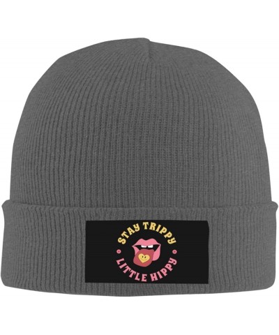 Stay Trippy Little Hippie Beanie Hat Winter Warm Skull Beanie for Men Women Deep Heather $9.08 Skullies & Beanies