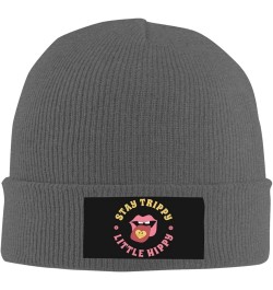 Stay Trippy Little Hippie Beanie Hat Winter Warm Skull Beanie for Men Women Deep Heather $9.08 Skullies & Beanies