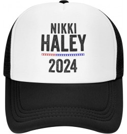 Nikki Haley 2024 Trucker Hat Men Mesh Baseball Cap Baseball Hats Women Sun Hat Dad Cap Fishing hat Black Black $9.84 Baseball...