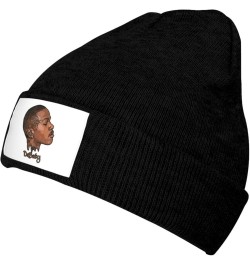 Dababys Knitted Hat Fashion Winter Ski Warm Knit Skull Caps Plain Cuffed Beanie for Men Women Black Black $10.82 Skullies & B...