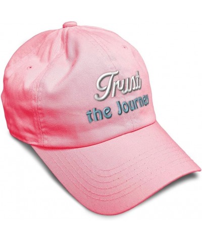 Soft Baseball Cap Trust The Journey Style B Cotton Dad Hats for Men & Women Coral $12.90 Baseball Caps