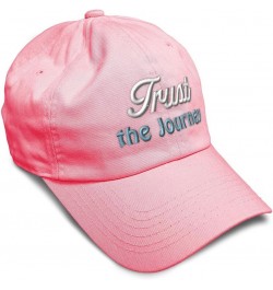 Soft Baseball Cap Trust The Journey Style B Cotton Dad Hats for Men & Women Coral $12.90 Baseball Caps