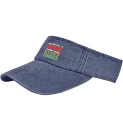 Just Because I'm Awakes Doesn't Mean I'm Ready to Do Things Cap Visor Hats for Men Sun Visor Hats Navy $11.58 Visors