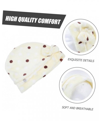 2pcs Flannel Maternity Hat Cotton Maternity Hat Confinement Hat Caps for Women Household Sleep Hat Yellow $5.60 Sun Hats