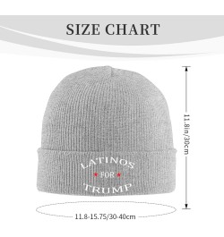 Latinos for Trump Beanie Hat for Men Women Winter Hat Cuffed Knit Skull Cap Warm Ski Hats Gray $10.88 Skullies & Beanies