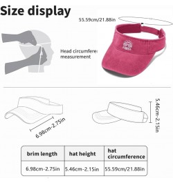 Fields Day Vibes Hat Visor Hats for Adult Visors Lightweight Beach Hat Pink $11.58 Visors