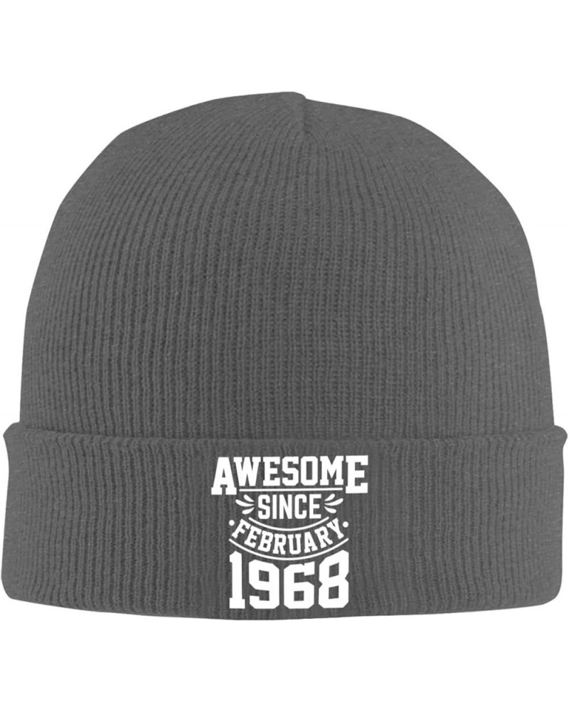 Awesome Since 1968 Birthday Knit Winter Hats Cuffed Beanie Stocking Hat Ski Gift Deep Heather $9.65 Skullies & Beanies