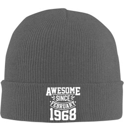 Awesome Since 1968 Birthday Knit Winter Hats Cuffed Beanie Stocking Hat Ski Gift Deep Heather $9.65 Skullies & Beanies