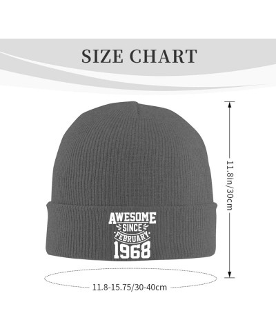 Awesome Since 1968 Birthday Knit Winter Hats Cuffed Beanie Stocking Hat Ski Gift Deep Heather $9.65 Skullies & Beanies