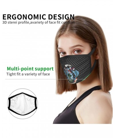 Coat of Arms of Seychelles Face Mask 2 Pcs Face Cover Reusable Washable Breathable for Men Women Balaclavas Bandanas Black $1...