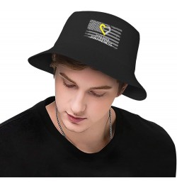 Spina Bifida Awareness Stay Cool and Stylish with Our Trendy Bucket Hats - Perfect for Summer Fun and Outdoor Adventures Blac...