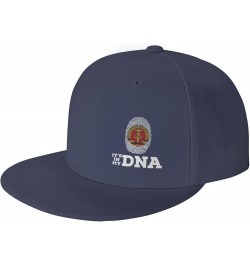 Coat of Arms of East Germany It's in My DNA Baseball Cap Snapback Trucker Hat for Men Women Flat Bill Hats Navy Blue $11.41 B...