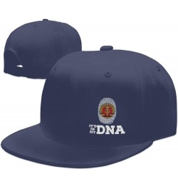 Coat of Arms of East Germany It's in My DNA Baseball Cap Snapback Trucker Hat for Men Women Flat Bill Hats Navy Blue $11.41 B...