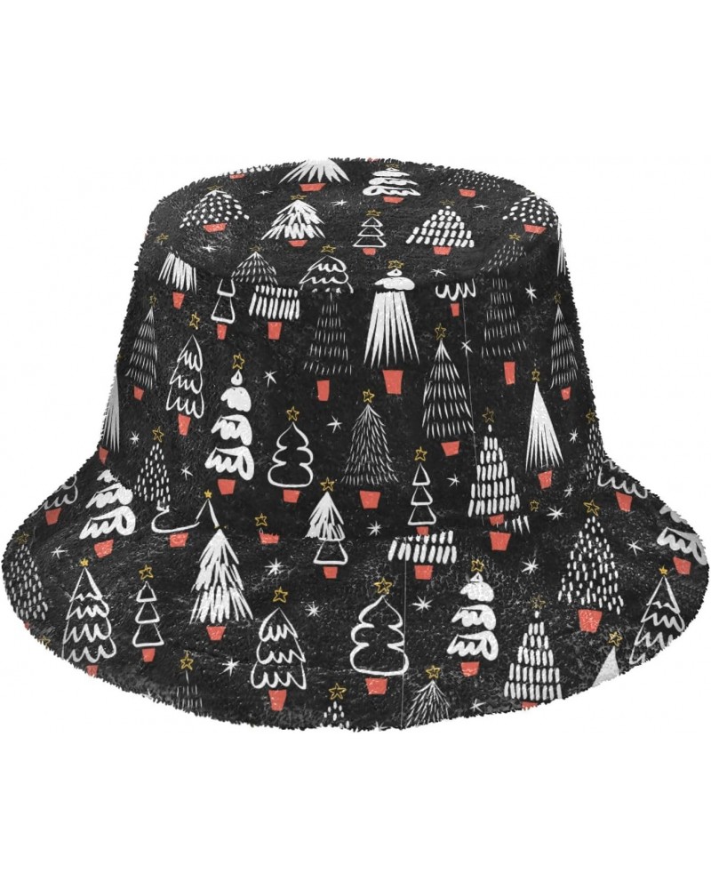 Christmas Trees Bucket Hat for Women Men Packable Bucket Hat Unisex Fishing Cap for Fall Winter Travel Camp Multicolor $10.11...