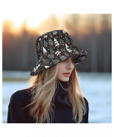 Christmas Trees Bucket Hat for Women Men Packable Bucket Hat Unisex Fishing Cap for Fall Winter Travel Camp Multicolor $10.11...