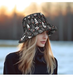 Christmas Trees Bucket Hat for Women Men Packable Bucket Hat Unisex Fishing Cap for Fall Winter Travel Camp Multicolor $10.11...