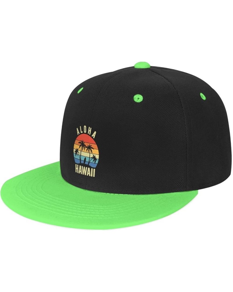 Aloha Hawaiian Islands Baseball Caps Man's Woman Trucker Hat Adjustable Washable Golf Hat Green $11.37 Baseball Caps