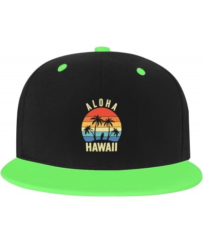 Aloha Hawaiian Islands Baseball Caps Man's Woman Trucker Hat Adjustable Washable Golf Hat Green $11.37 Baseball Caps