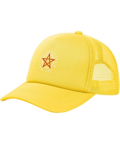 Wicca Baseball Cap Fashion Man's Womens Golf Hat Washable Adjustable Baseball Cap Yellow $14.25 Baseball Caps