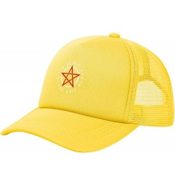 Wicca Baseball Cap Fashion Man's Womens Golf Hat Washable Adjustable Baseball Cap Yellow $14.25 Baseball Caps