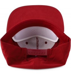 UPF 50 Unstructured 5 Panel Flatbill Golf Snapback Cap Cardinal White $14.70 Baseball Caps