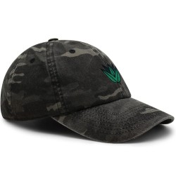 Agave Plant Premium Dad Hat Embroidered Baseball Cap Tequila Black Camo $12.49 Baseball Caps