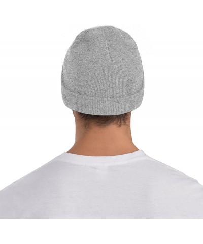 Beanie for Men Women Hot Air Balloon Warm Winter Knit Cuffed Beanie Soft Warm Ski Hats Unisex Gray $12.84 Skullies & Beanies