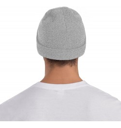 Beanie for Men Women Hot Air Balloon Warm Winter Knit Cuffed Beanie Soft Warm Ski Hats Unisex Gray $12.84 Skullies & Beanies