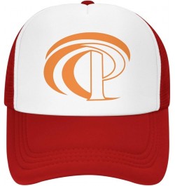 Pepperdine Waves University Trucker Hats for Both Men and Women - Mesh Baseball Snapback Hats Red $9.22 Baseball Caps