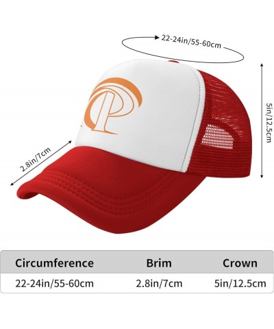 Pepperdine Waves University Trucker Hats for Both Men and Women - Mesh Baseball Snapback Hats Red $9.22 Baseball Caps