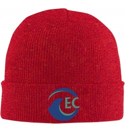 Eckerd College Logo Beanie Hat for Men and Women Winter Warm Hats Knit Slouchy Thick Skull Cap Red $11.95 Skullies & Beanies