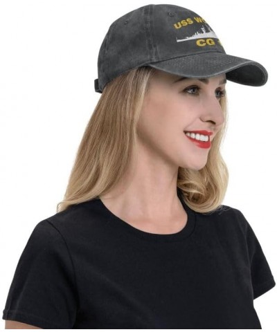 USS Worden CG 18 DLG 18 Flag Baseball Caps Denim Hats Cowboy Knit hat Fisherman's hat Black $13.35 Baseball Caps