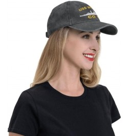 USS Worden CG 18 DLG 18 Flag Baseball Caps Denim Hats Cowboy Knit hat Fisherman's hat Black $13.35 Baseball Caps