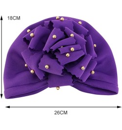 Women Head Scarf Hat Cap Hair Scarf Turban Head Wrap Turban Hats Headwear Thin Headbands for Men Hot Pink $8.43 Headbands