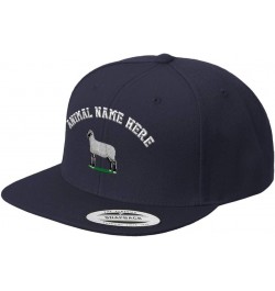 Custom Snapback Baseball Hat Suffolk Sheep Embroidery Animal Name Acrylic Cap Navy $16.17 Baseball Caps