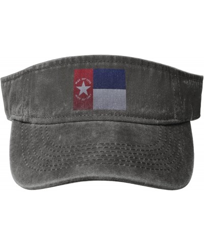 Flag of North Carolina Knitting Effect Sun Visor Hats for Women Men Sun Hat Vintage Golf Hat Adjustable Baseball Cap Deep Hea...