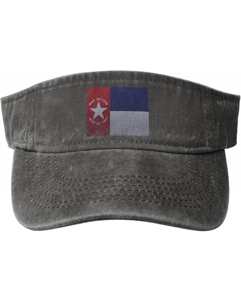 Flag of North Carolina Knitting Effect Sun Visor Hats for Women Men Sun Hat Vintage Golf Hat Adjustable Baseball Cap Deep Hea...