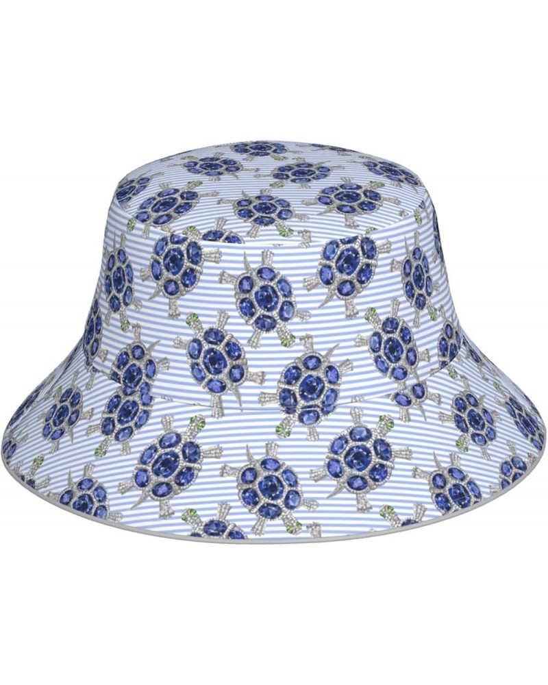 Various Languages Mother Women's Bucket Hats Unisex Double-Side-Wear Reversible Bucket Hat with Reflective Strips Turtle With...