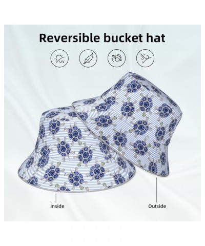 Various Languages Mother Women's Bucket Hats Unisex Double-Side-Wear Reversible Bucket Hat with Reflective Strips Turtle With...